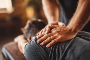 Chiropractic photo from Adobe Stock